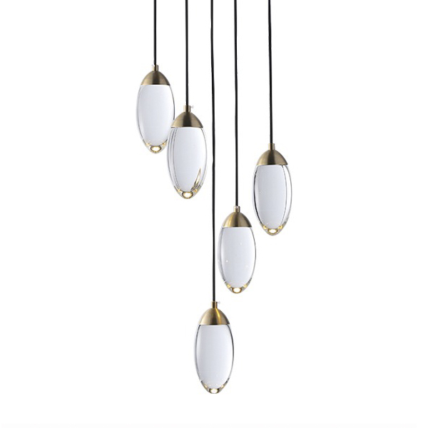 Каскадная люстра DeLight Collection Celestial MT8848-5H brass