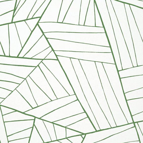 Обои Thibaut T10442 Jordan Emerald on White