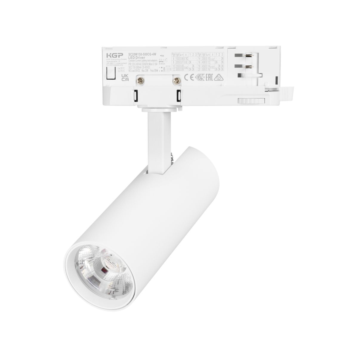Трековый трехфазный светильник Arlight LGD-GERA-TRUECOLOR-4TR-R55-10W Day4000 CRI98 (Белый, 24 deg, 230V) (IP20 Металл) 059877