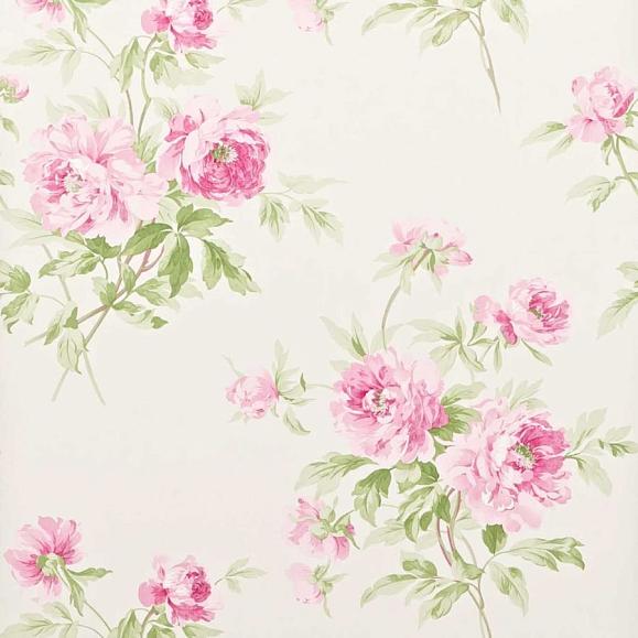 Обои Sanderson DCAVAD104 Raspberry/Ivory Adele