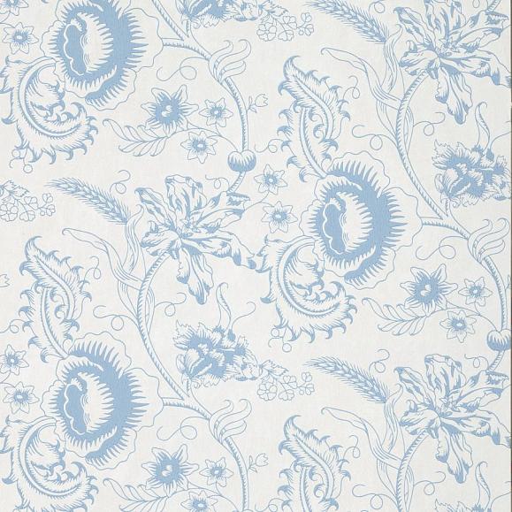 Обои Little Greene 0291WOJUNIP Woodblock Mono Juniper