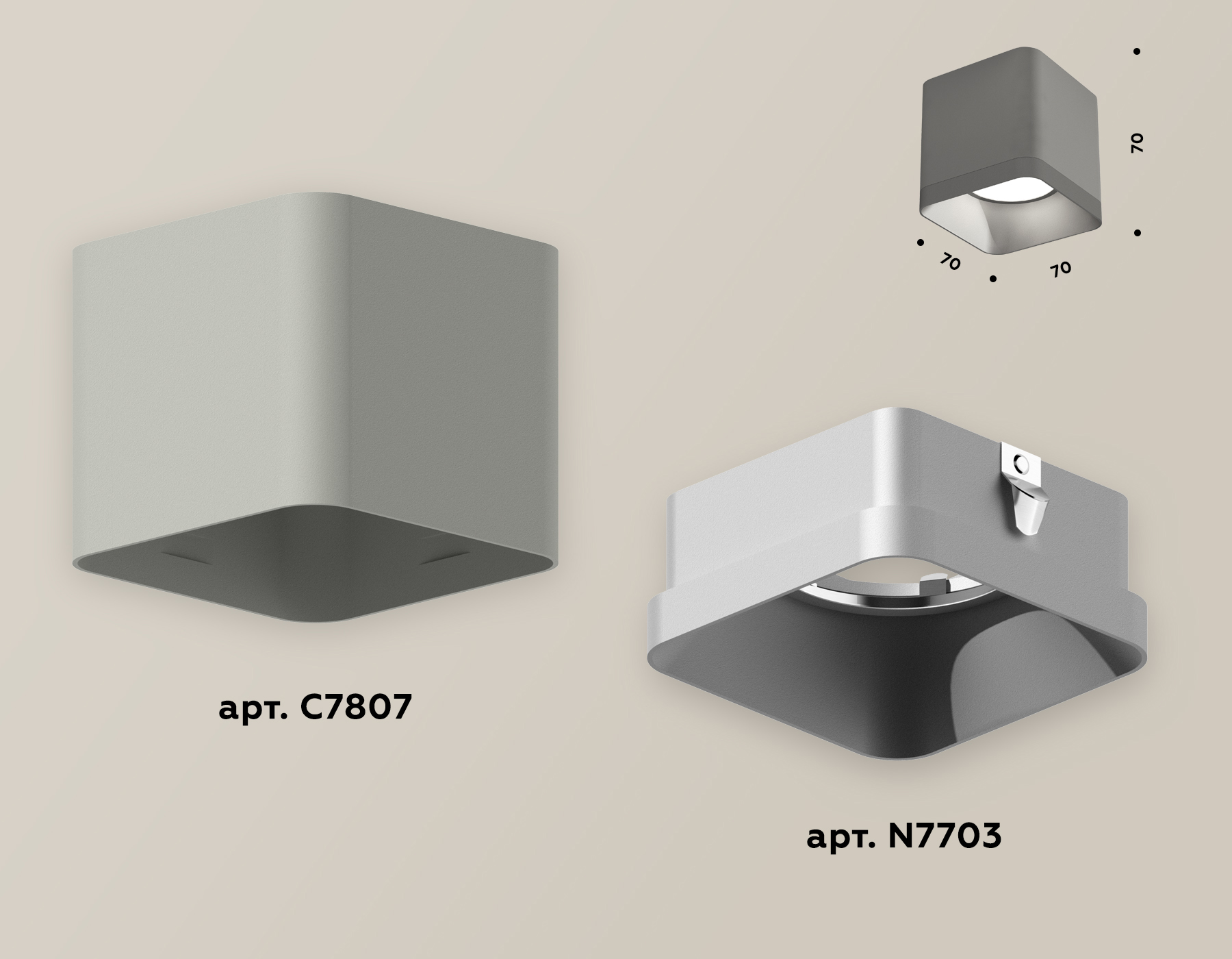 Накладной светильник Ambrella Light Techno XS7807003 (C7807, N7703)