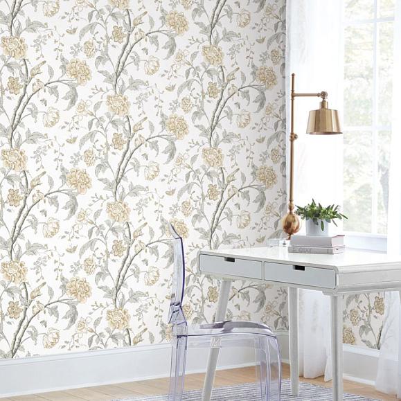 Обои York BL1783 Teahouse Floral Neutrals