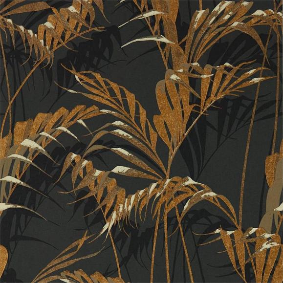 Обои Sanderson 216641 Palm House Charcoal/Gold