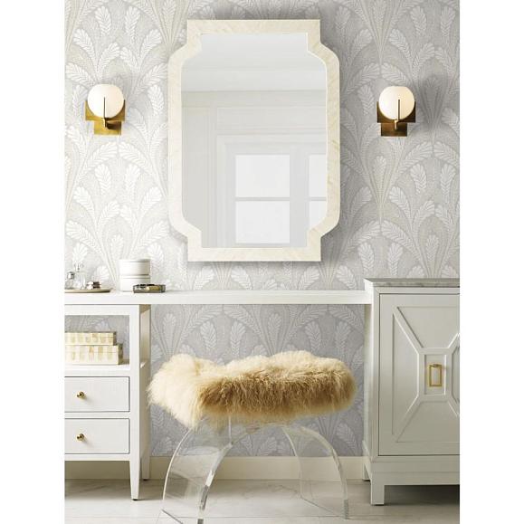 Обои York DM5022 Shell Damask Grey