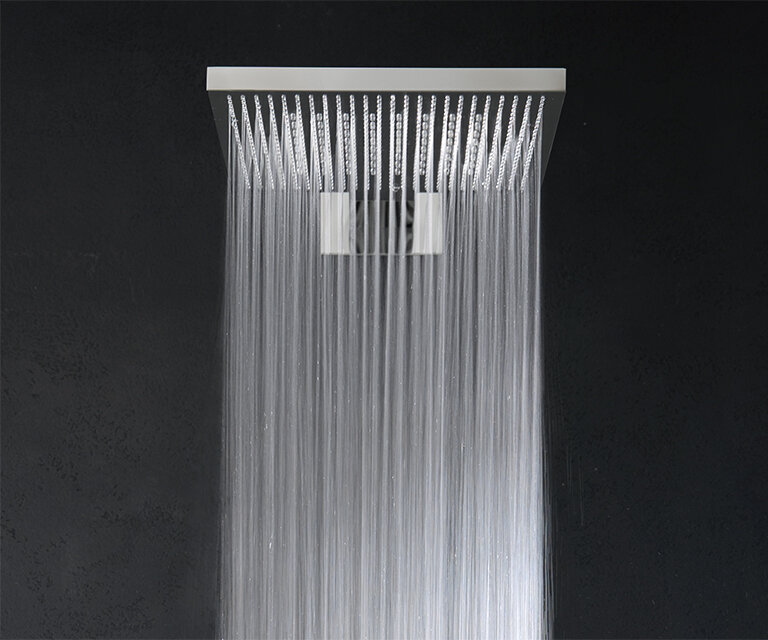 Almar Emotion Velvet Верхний душ, 30х30см, настенный, 2 режима, цвет: Mirror Stainless Steel