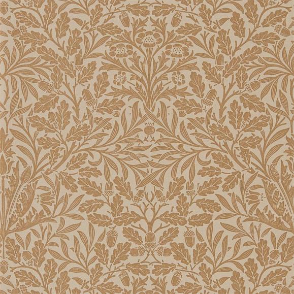 Обои Morris 216041 Pure Acorn Gilver/Copper