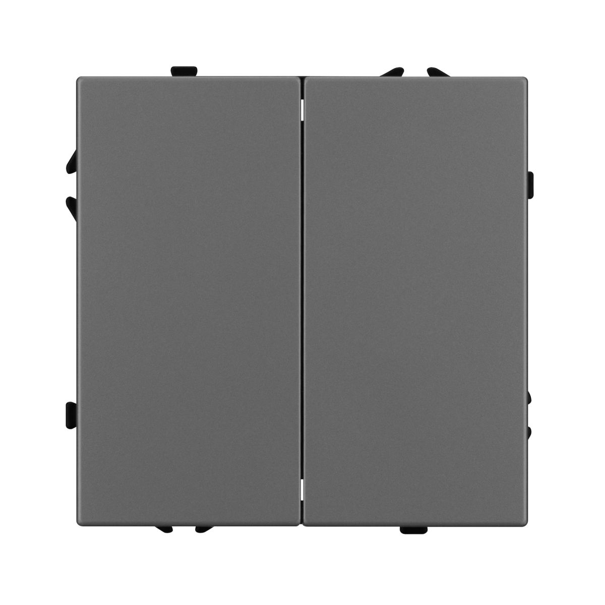 Выключатель 2 кл софт-тач серый базальт Arlight SWT-MK02-SFPL-GR (250V, 10A) 054254(1)