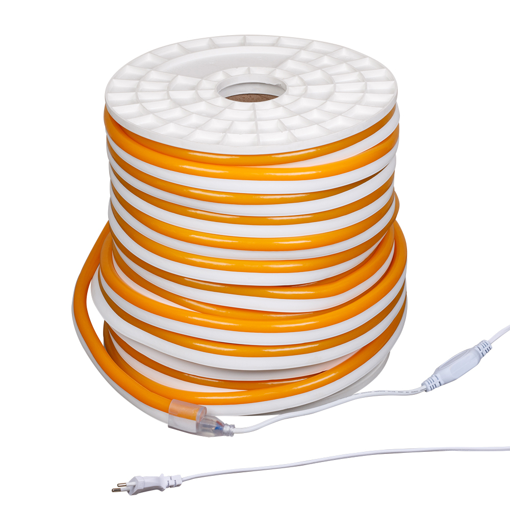 Гибкий неон Arlight ARL-CF2835-Classic-220V Yellow (26x15mm) 021160