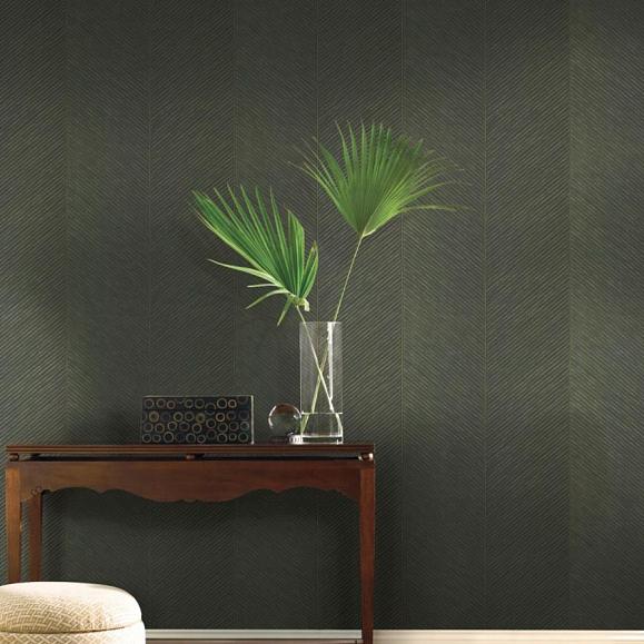 Обои York TC2693 Palm Chevron Green/Gold