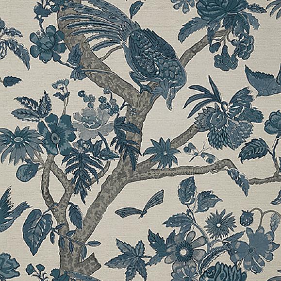 Обои Thibaut T10226 Coromandel Slate Blue