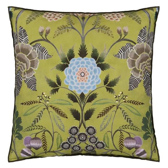 Подушка CCDG1454, Brocart Decoratif Velours, Moss, Designers Guild 55 x 55см