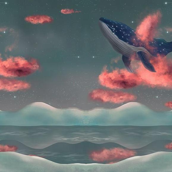 Панно Hygge Wall H10782 Whale Cloud Pink