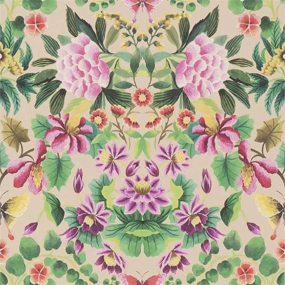 Обои Designers Guild PDG1156/01 Ikebana Damask Fuchsia