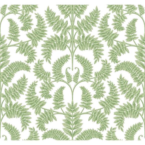Обои York DM4961 Royal Fern Damask Green