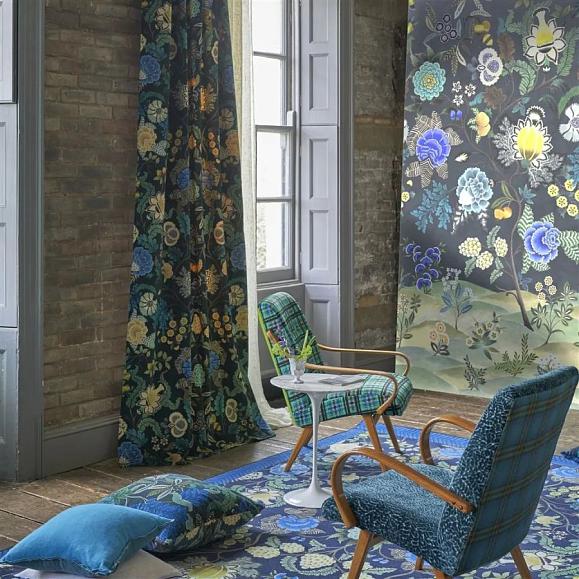 Панно Designers Guild PDG1169/03 Brocart Decoratif Indigo