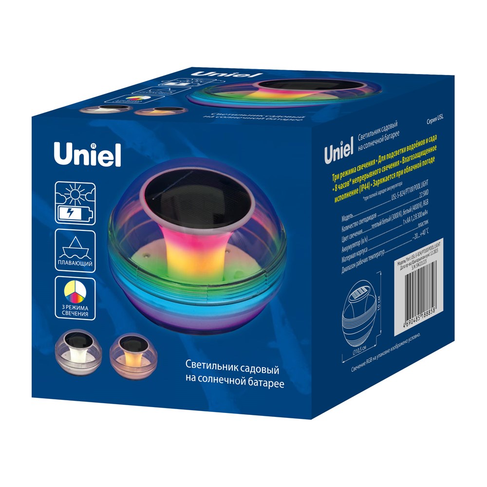 Уличный светильник Uniel Солары USL-S-824/PT100 POOL LIGHT UL-00011597