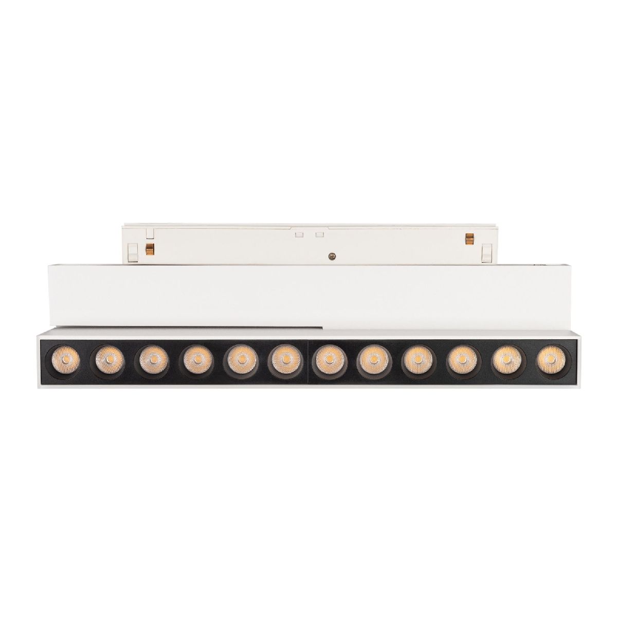 Трековый магнитный светильник Arlight MAG-ORIENT-DOTS-FOLD-S230-12W Day4000 (WH, 30 deg, 48V) 045034