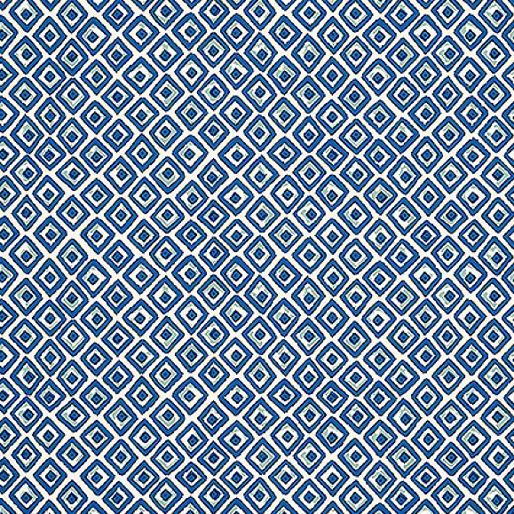 Обои Thibaut T10658 Indian Diamond Blue and Turquoise
