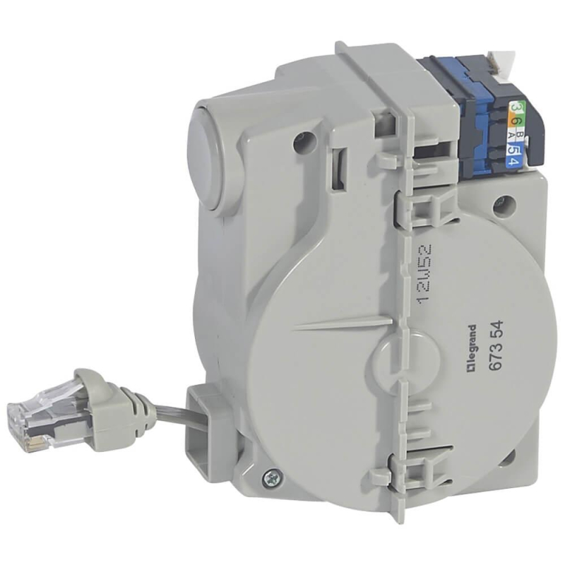 Розетка компьютерная RJ45 Legrand Celiane 6 кат UTP с вытяжным шнуром 067354