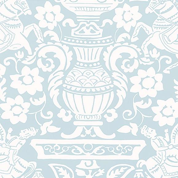 Обои Thibaut T14360 Galway Spa Blue