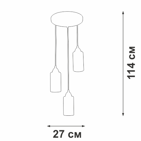 Подвесной светильник Vitaluce V3787-0/3S
