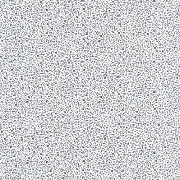 Обои Casadeco 89236228 Myosotis Bleu marine / blanc