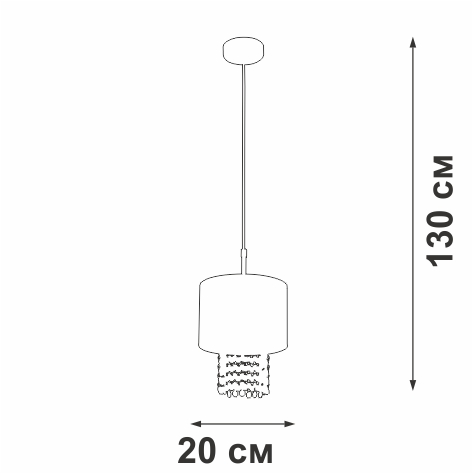 Подвесной светильник Vitaluce V5810-0/1S