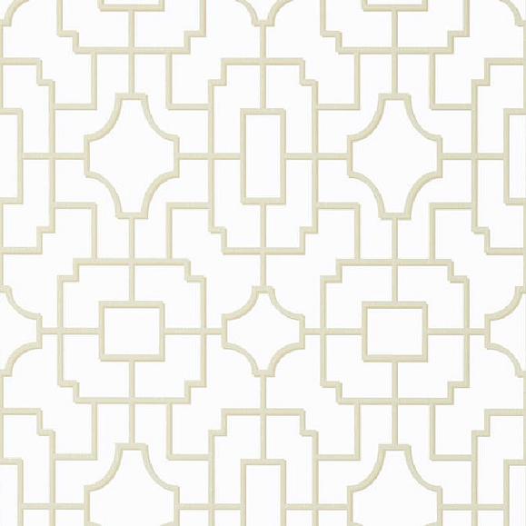 Обои Thibaut T20870 Fretwork Beige