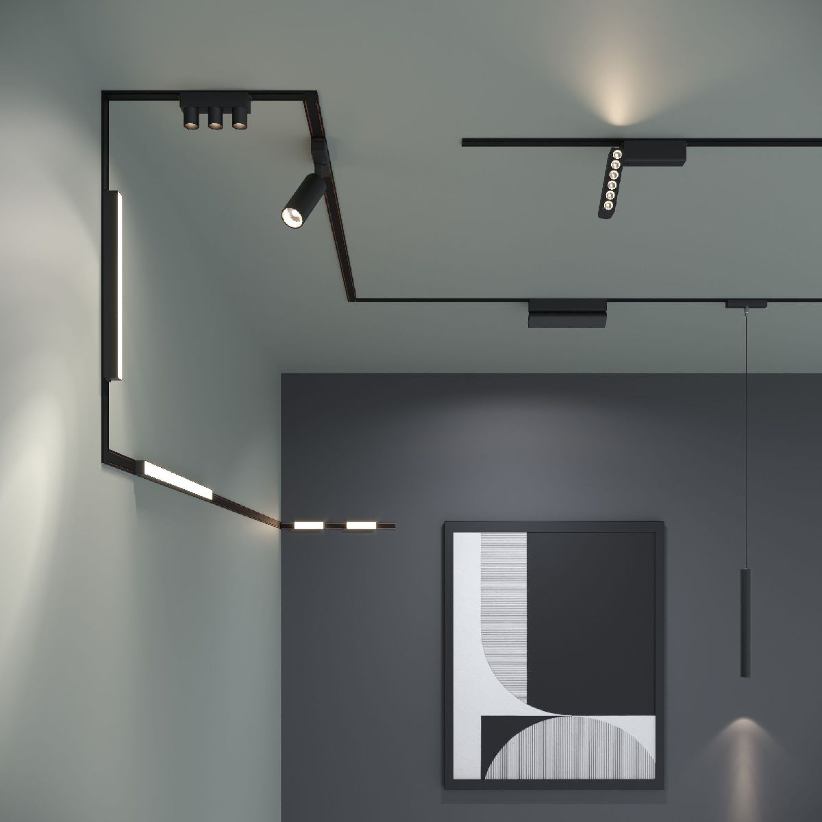 Трековый магнитный светильник Elektrostandard Flat magnetic 4690389198557 a063713