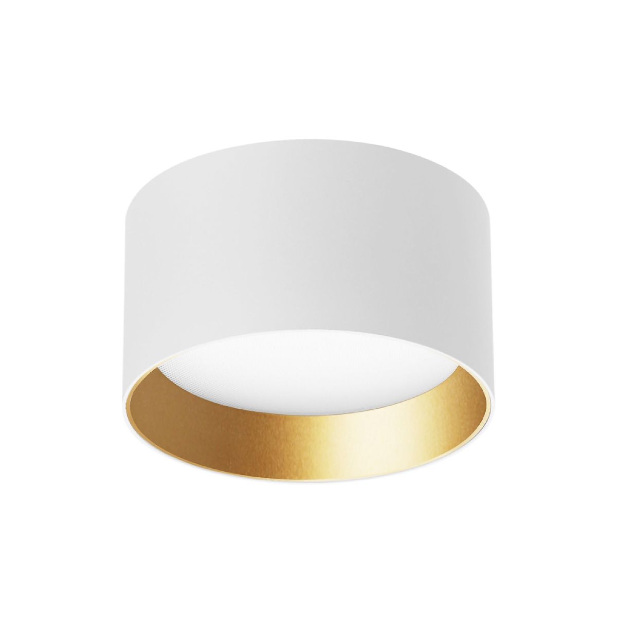 Накладной светильник Arlight SP-BISCOTTO-R120-12W Warm3300-MIX (WH-GD, 80 deg, 230V) 054914