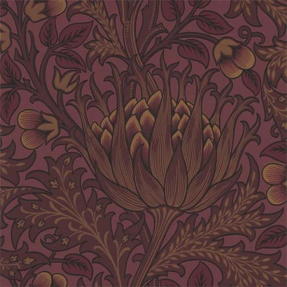 Обои Morris 216850 Artichoke Wine