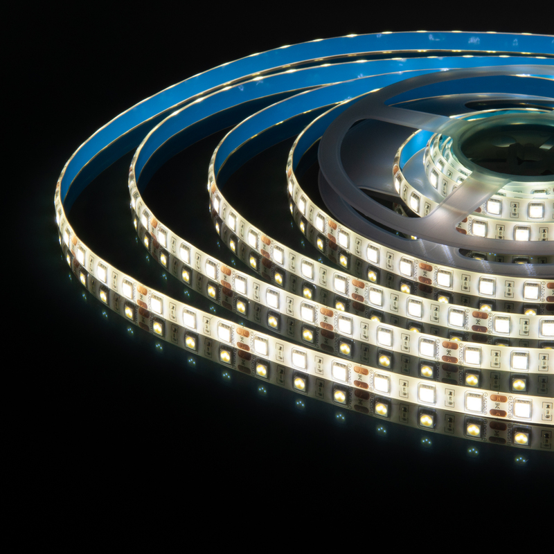 Светодиодная лента Elektrostandard 12V 14,4W 60Led 5050 IP65 холодный белый, 5м 4690389038495 a027840