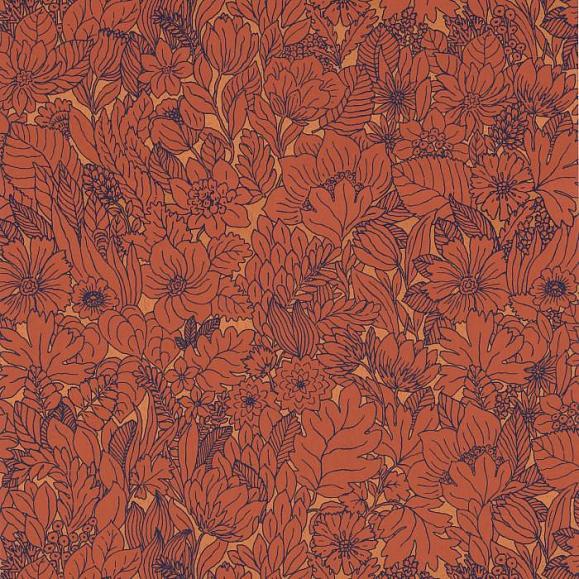 Обои Casamance 75111324 Dahlia Garance/Cuivre