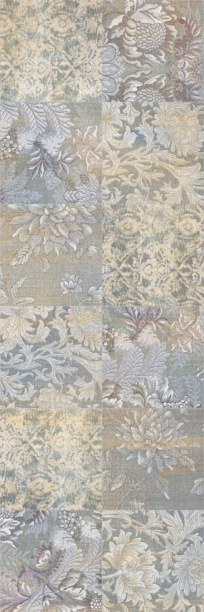 Вставка Textile Pattern MIX W\DEC M 20x60 NR Mat 1