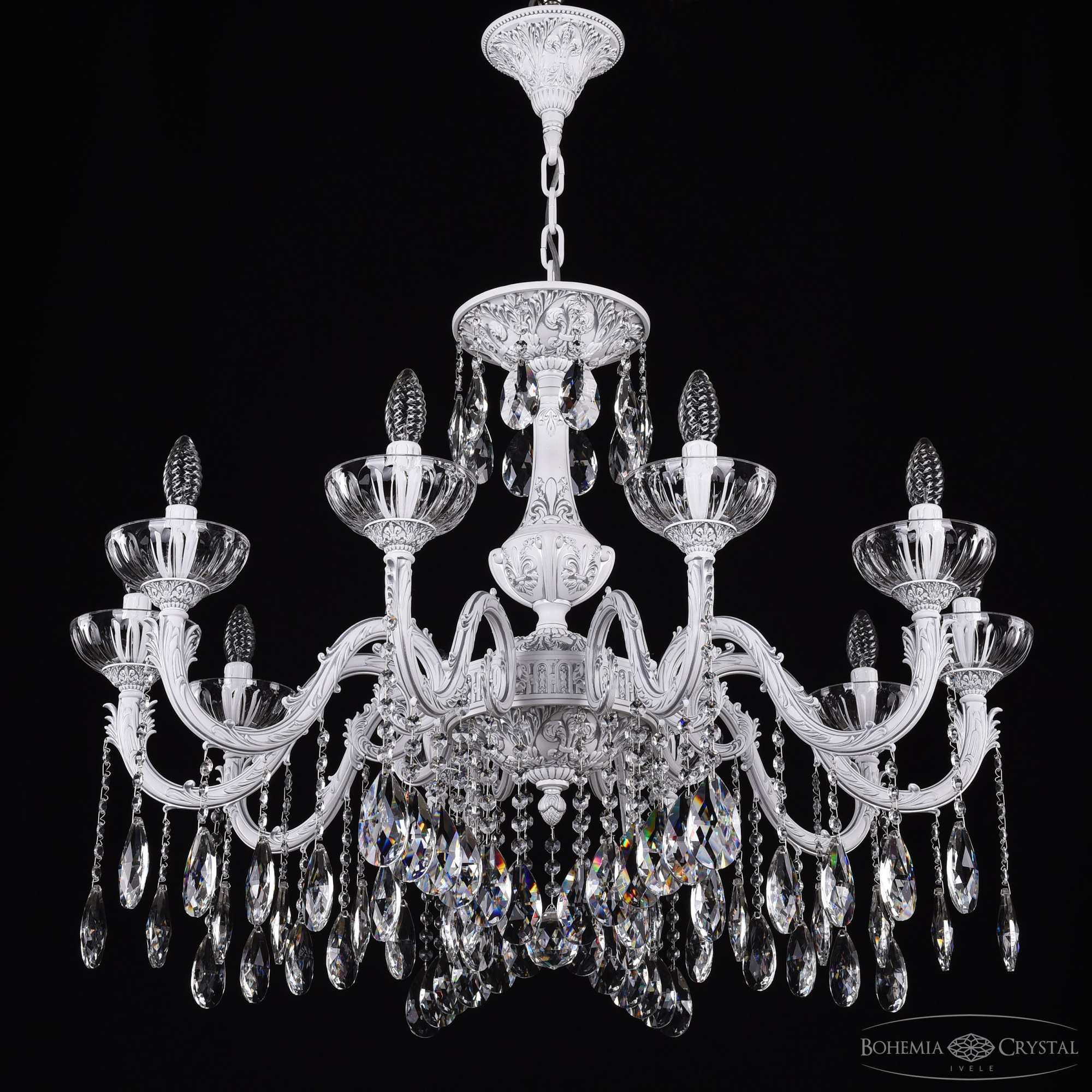 Подвесная люстра Bohemia Ivele Crystal AL79101/10/300 A WMN P Clear/M-1H