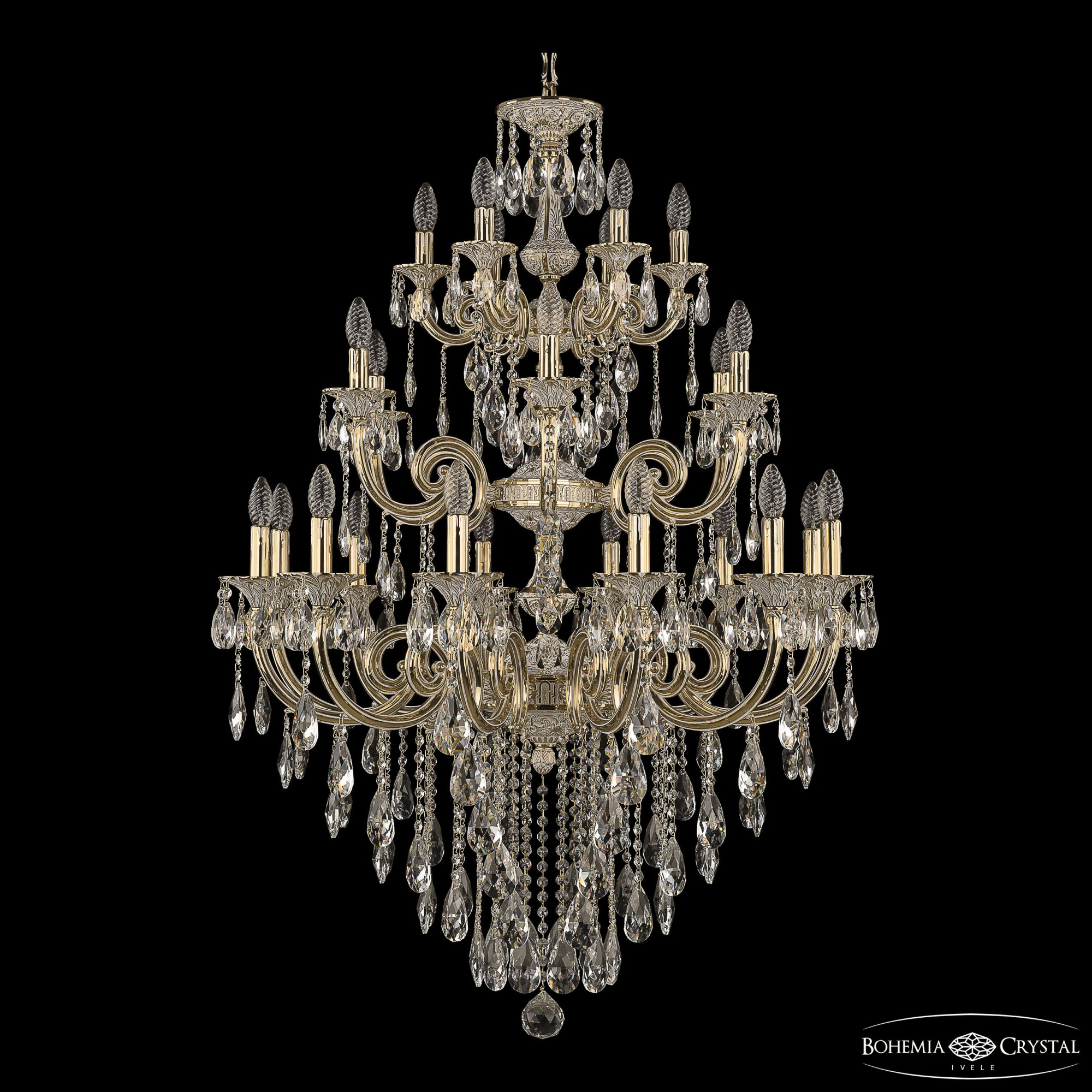 Подвесная люстра Bohemia Ivele Crystal Verona 72117/12+6+6/300/3D B GW