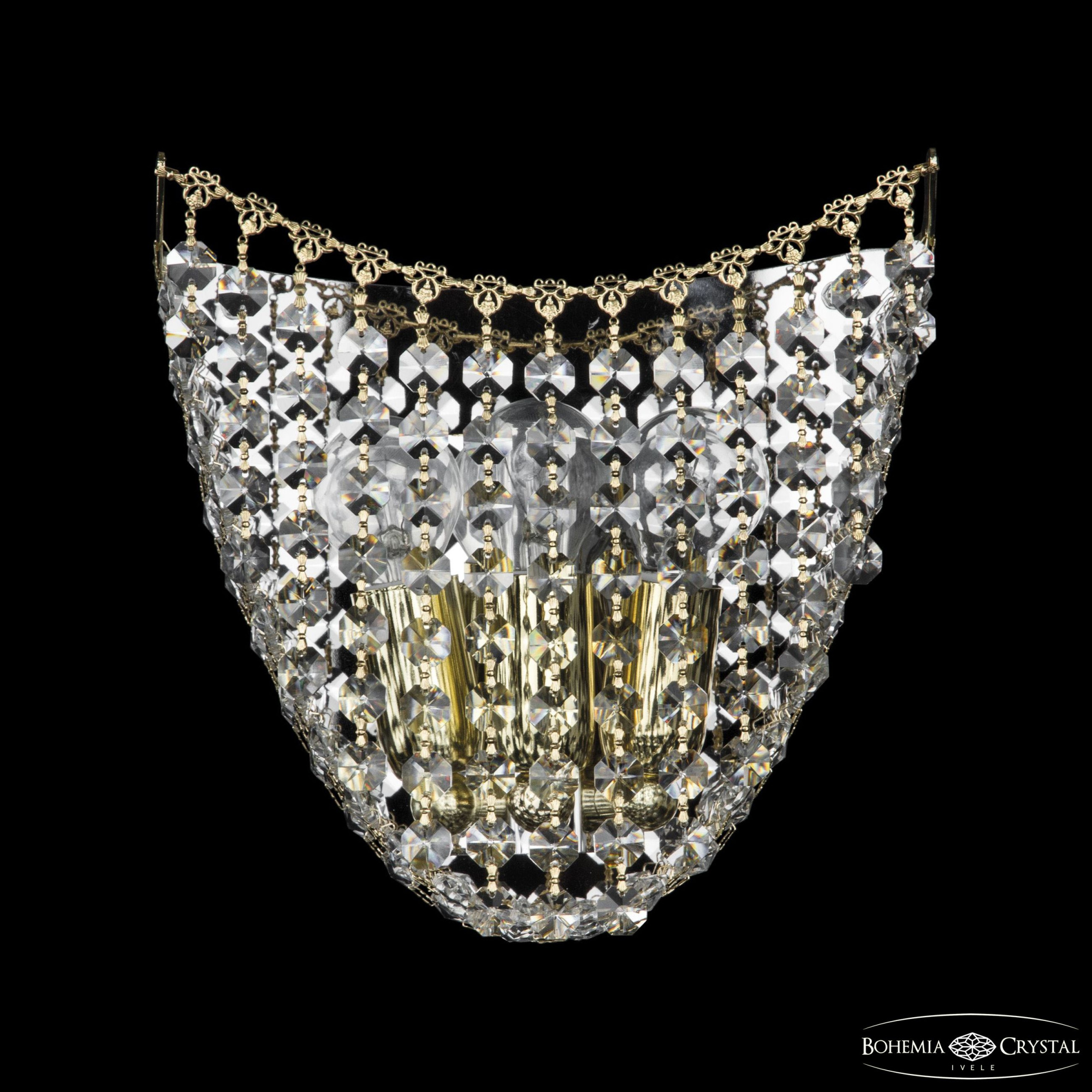 Настенный светильник Bohemia Ivele Crystal 77081B/22 G