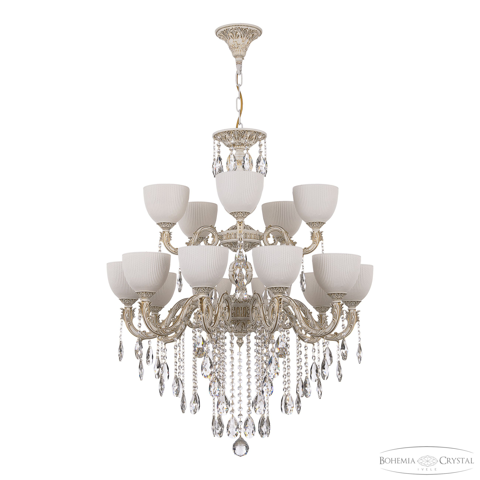 Подвесная люстра Bohemia Ivele Crystal AL79101/10+5/250/2D B WMG P1 U Line