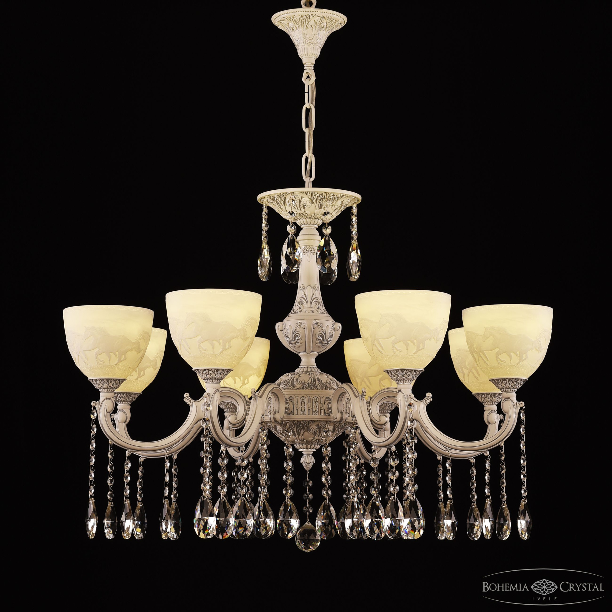 Подвесная люстра Bohemia Ivele Crystal AL78101/8/250 A WMN P1 U Horse