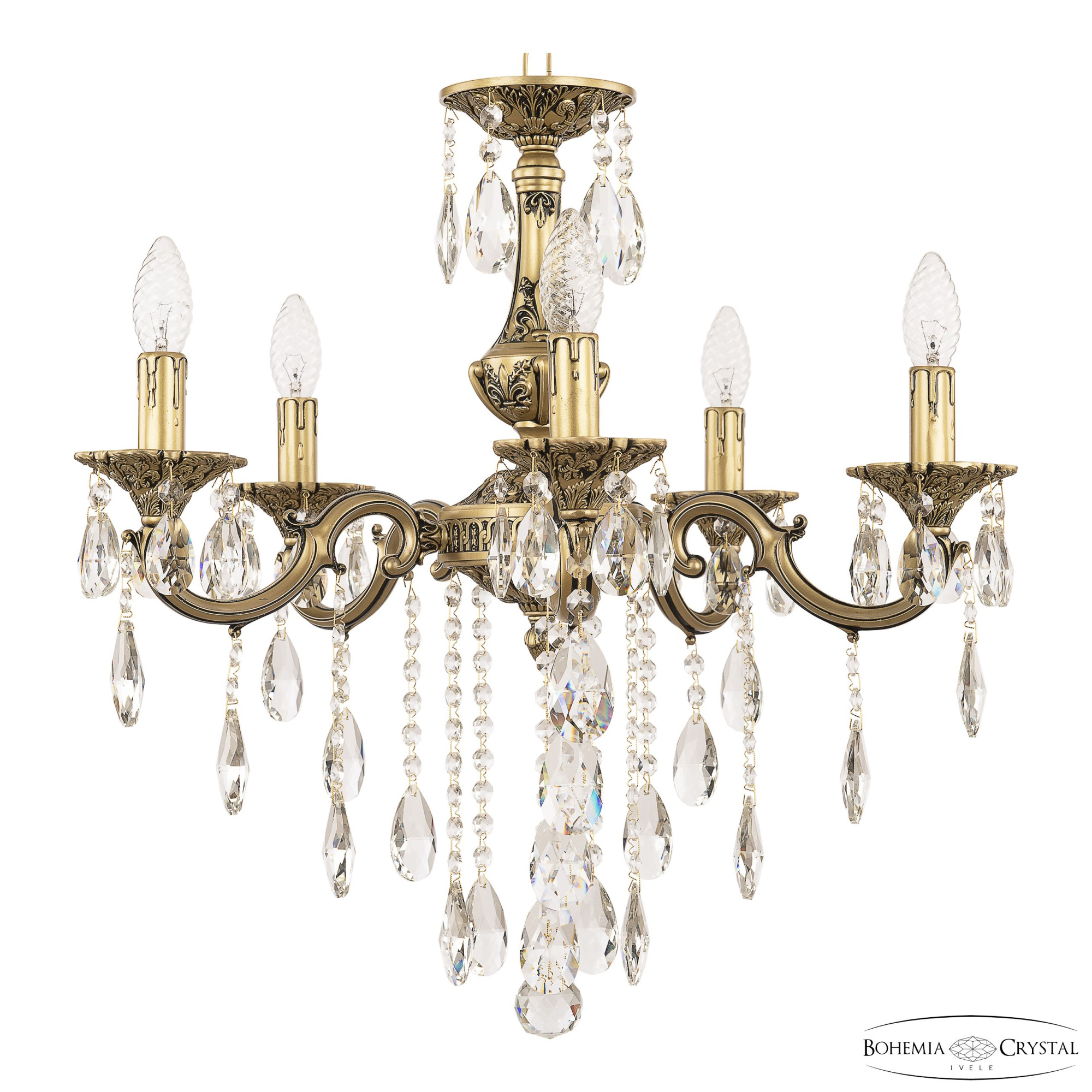 Подвесная люстра Bohemia Ivele Crystal AL78101/5/175 B AGB