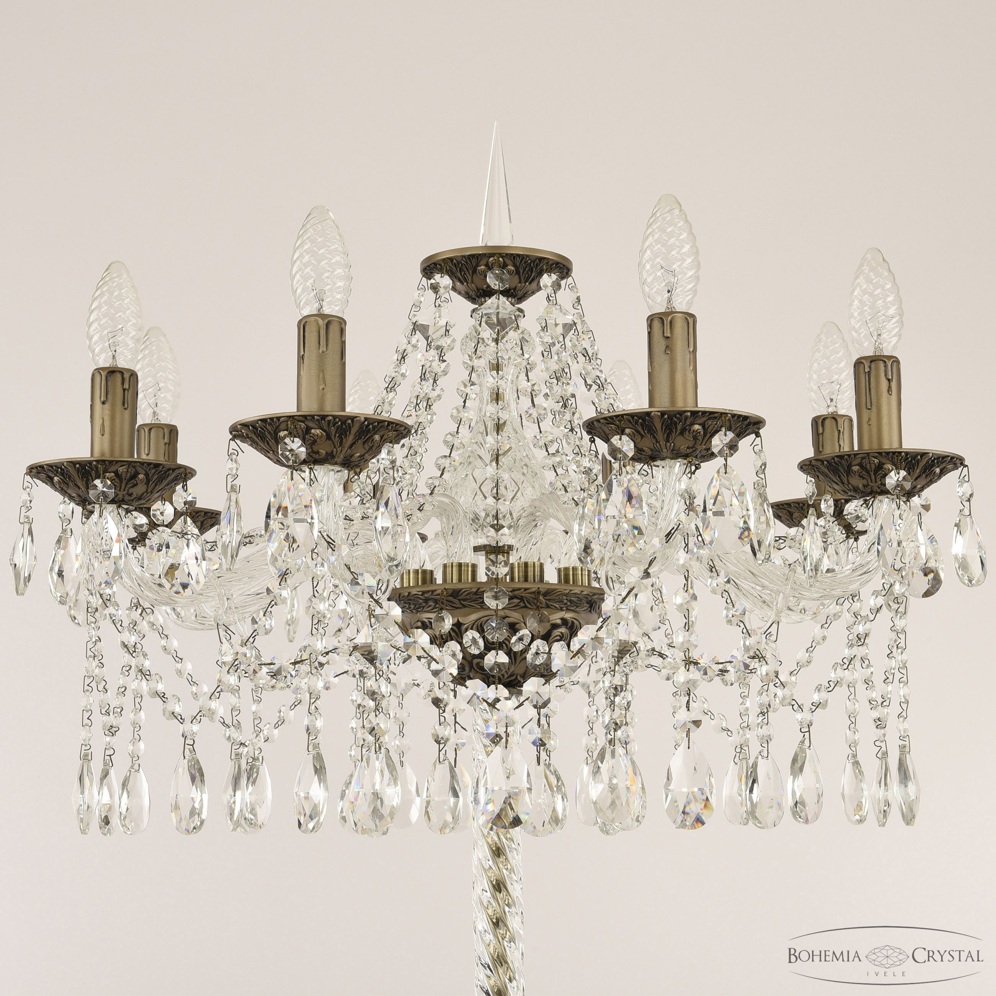 Торшер Bohemia Ivele Crystal AL16313T9/8/200-160 SGB
