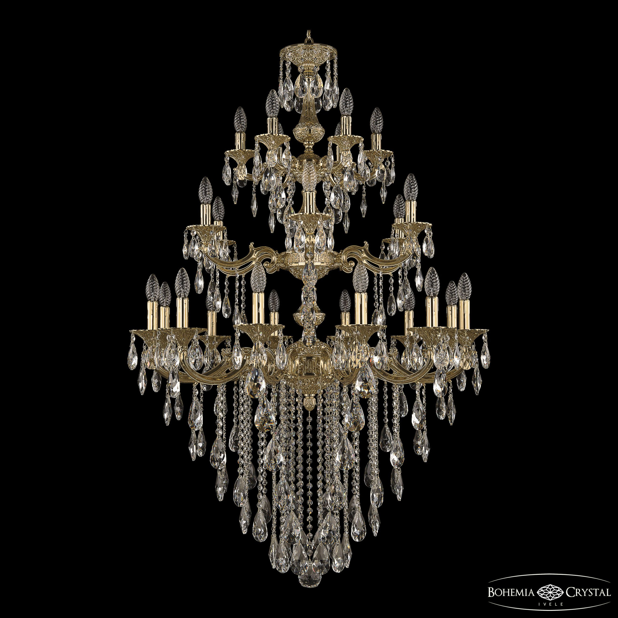 Подвесная люстра Bohemia Ivele Crystal Verona 72114/12+6+6/300/3d B G